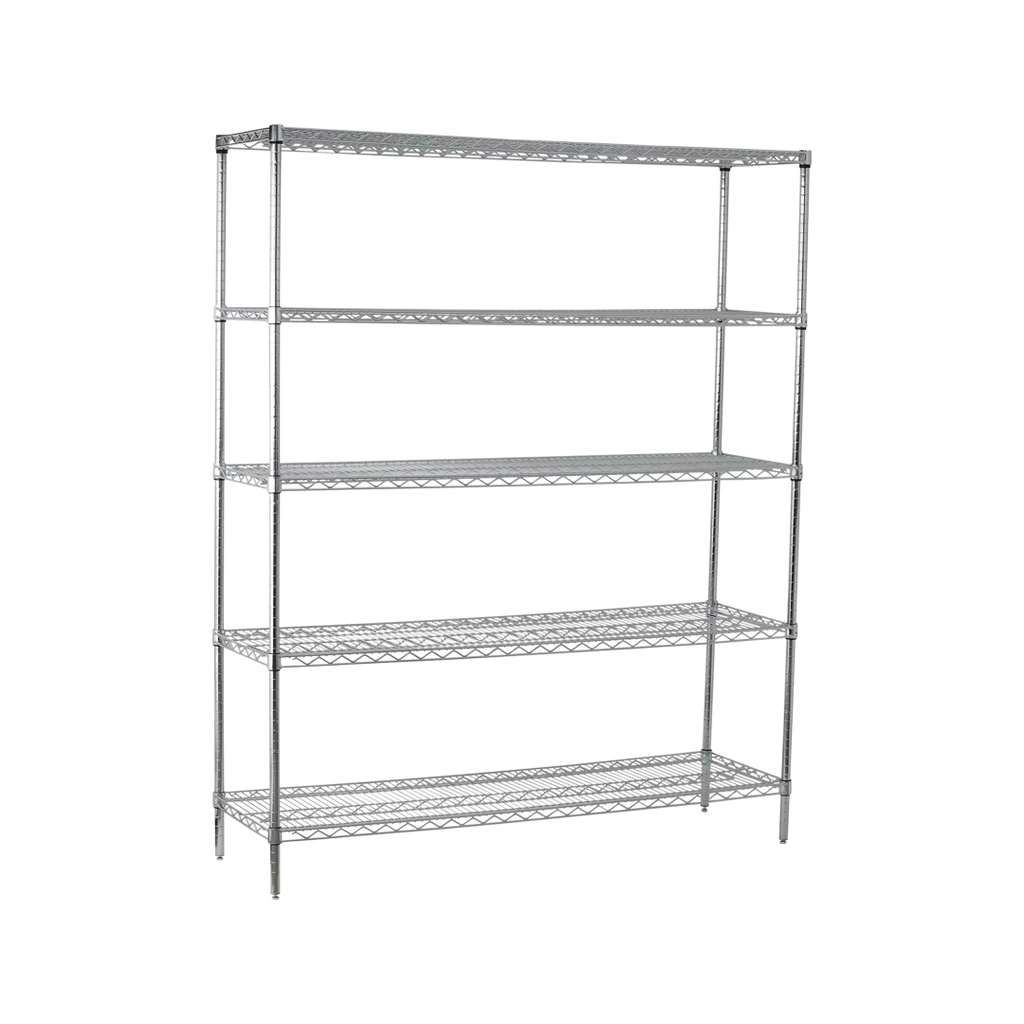 ESTANTE CROMADO MODULAR 5 NIVELES