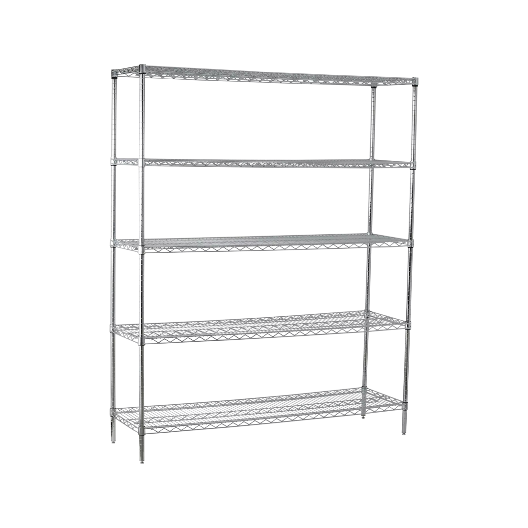 ESTANTE CROMADO MODULAR 5 NIVELES