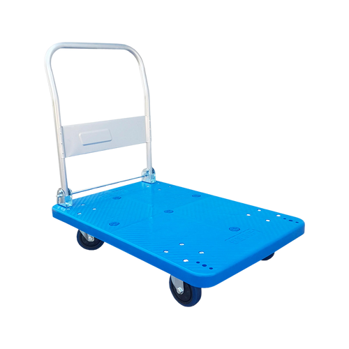 Carro de carga plataforma 400 kg mango plegable ruedas 360 — Bodemix