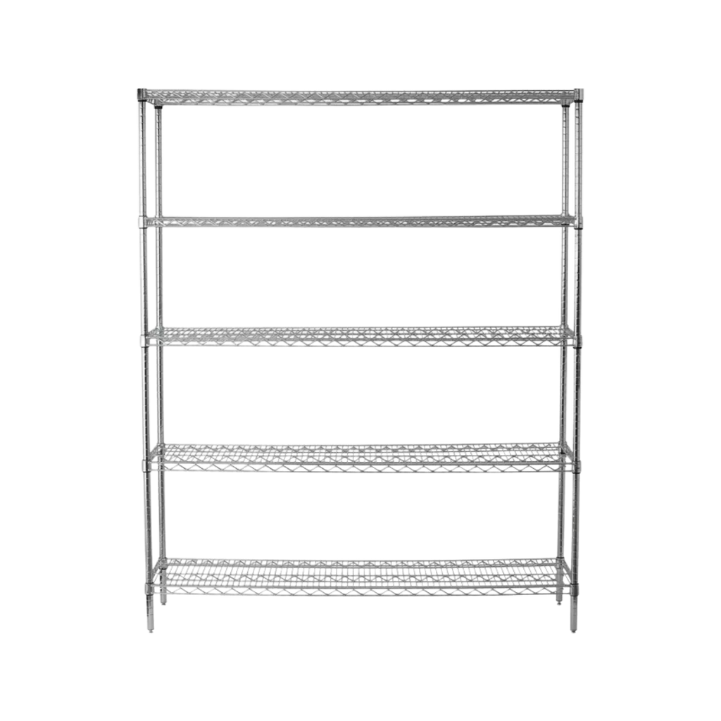 ESTANTE CROMADO MODULAR 5 NIVELES