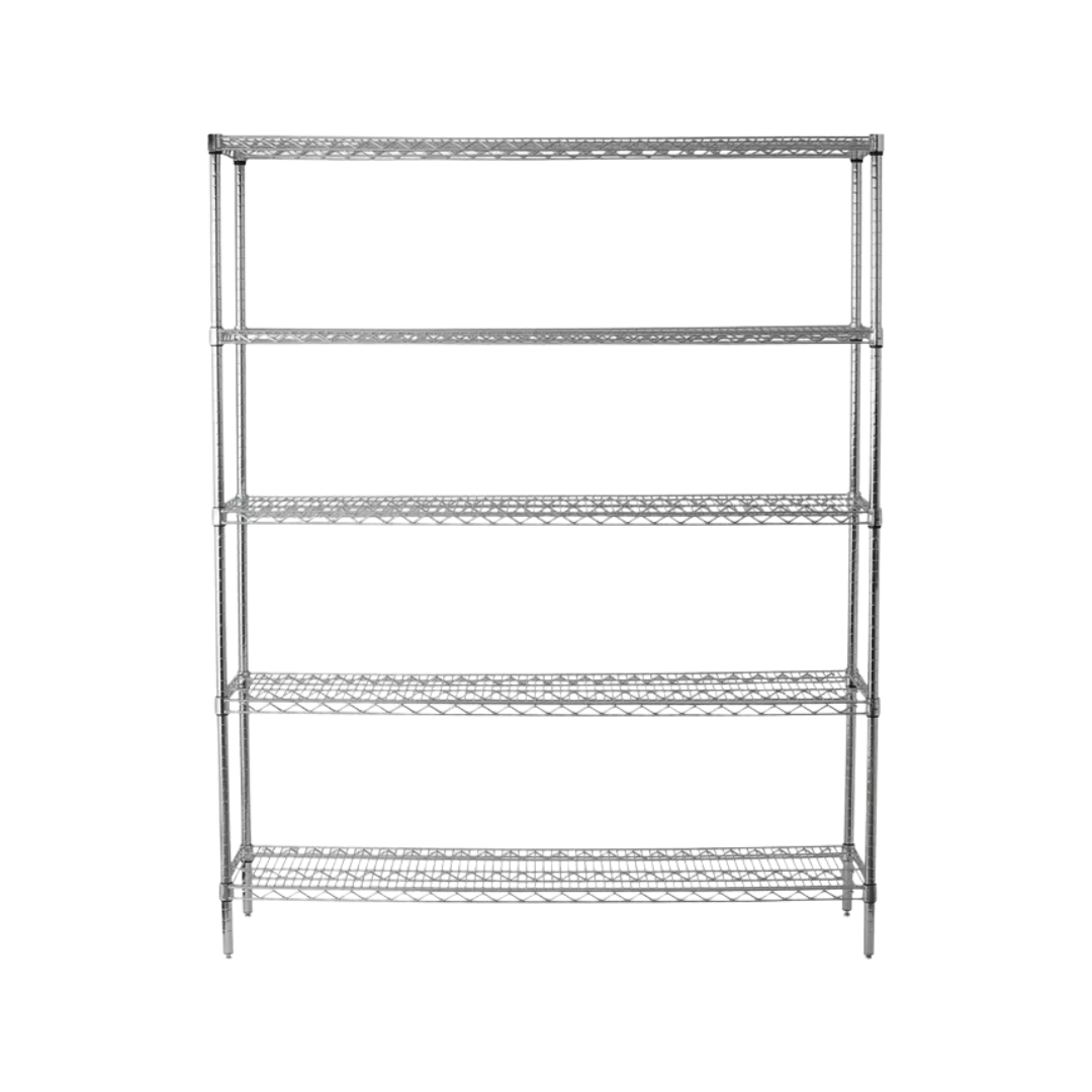 ESTANTE CROMADO MODULAR 5 NIVELES