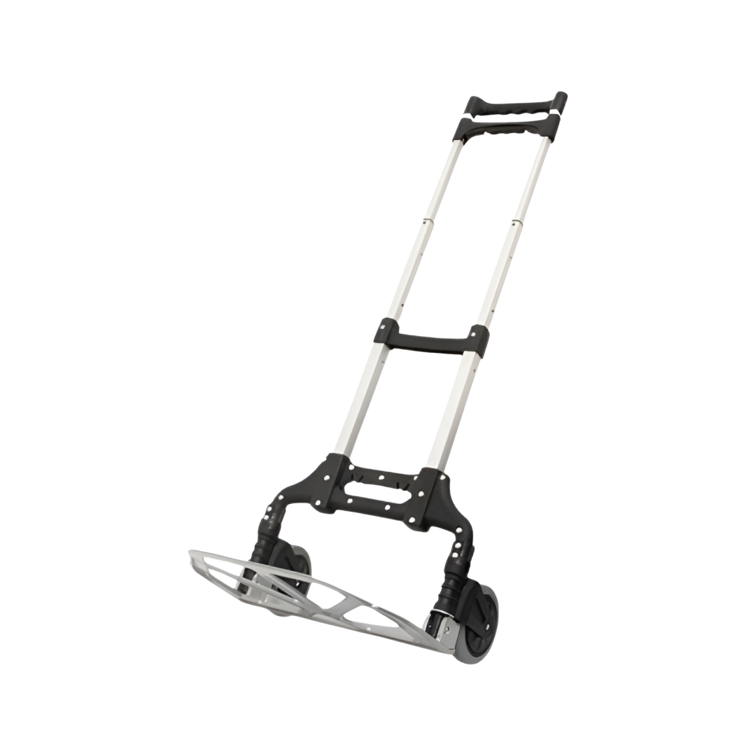 CARRO DE CARGA PLEGABLE ALUMINIO RUEDAS DE GOMA 75KG