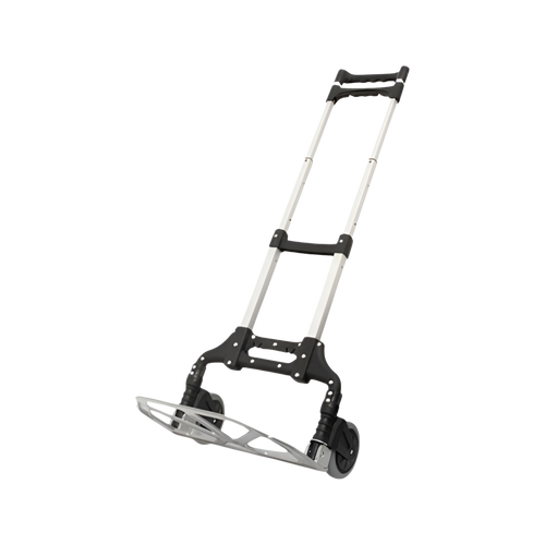 Carro de carga plegable aluminio con ruedas de goma 75 kg — Bodemix