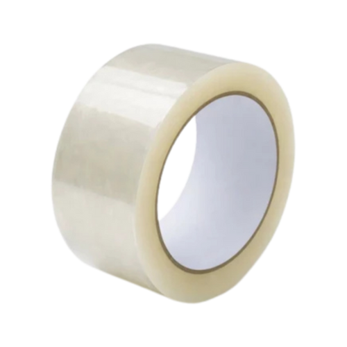 Cinta de embalaje transparente 100 metros 48mm para sellado de cajas — Bodemix