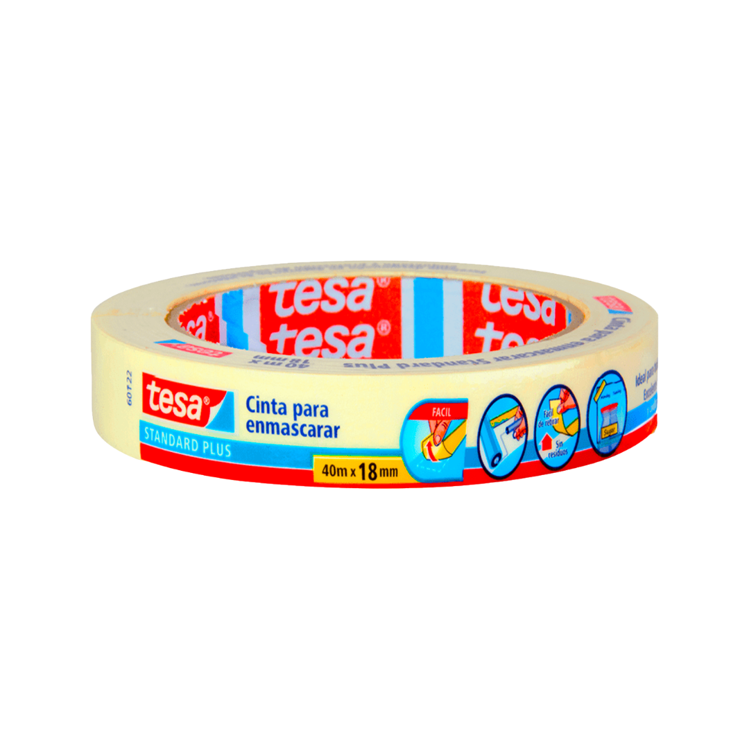 CINTA MASKING USO GENERAL 40M 18MM TESA
